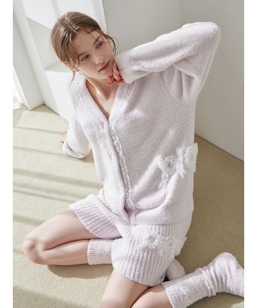 gelato pique（ジェラートピケ）の「ロゴフリルソックス（その他ルームウェア・レディース・オフホワイト/ピンク・F）」の13枚目の写真