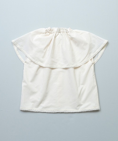 MARKEY'S(マーキーズ)の「ローンビッグカラーノースリーブブラウス(シャツ/ブラウス・キッズ・ホワイト/ブラック・100/150/140/130/120/110/90)」の21枚目の写真