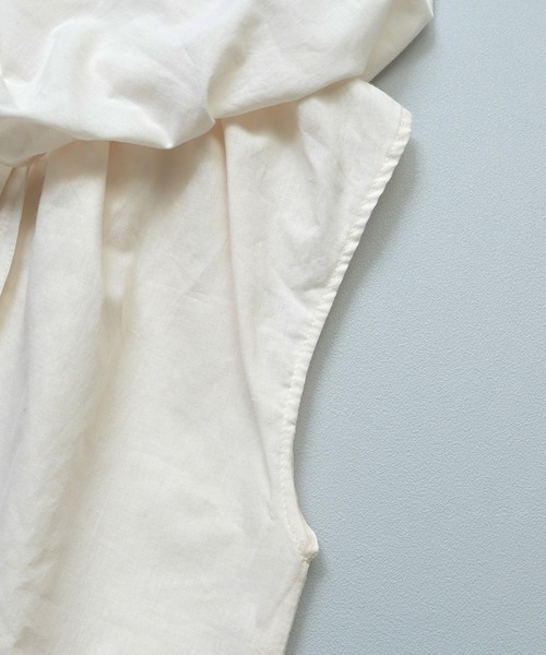 MARKEY'S(マーキーズ)の「ローンビッグカラーノースリーブブラウス(シャツ/ブラウス・キッズ・ホワイト/ブラック・100/150/140/130/120/110/90)」の17枚目の写真