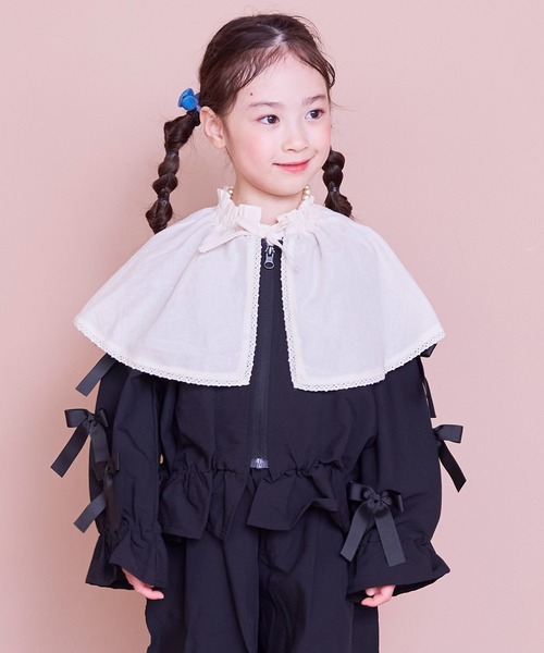 MARKEY'S(マーキーズ)の「ローンビッグカラーノースリーブブラウス(シャツ/ブラウス・キッズ・ホワイト/ブラック・100/150/140/130/120/110/90)」の22枚目の写真