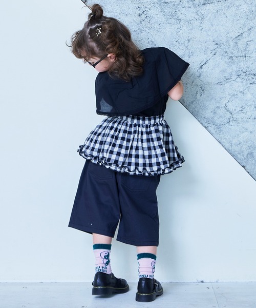 MARKEY'S(マーキーズ)の「ローンビッグカラーノースリーブブラウス(シャツ/ブラウス・キッズ・ホワイト/ブラック・100/150/140/130/120/110/90)」の13枚目の写真