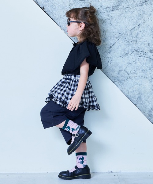 MARKEY'S(マーキーズ)の「ローンビッグカラーノースリーブブラウス(シャツ/ブラウス・キッズ・ホワイト/ブラック・100/150/140/130/120/110/90)」の12枚目の写真