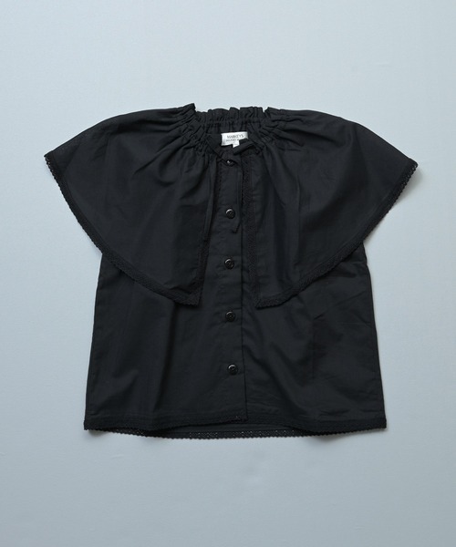 MARKEY'S(マーキーズ)の「ローンビッグカラーノースリーブブラウス(シャツ/ブラウス・キッズ・ホワイト/ブラック・100/150/140/130/120/110/90)」の10枚目の写真