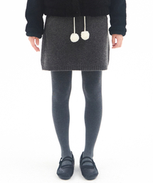 KNIT MINI SKIRT CHARCOAL