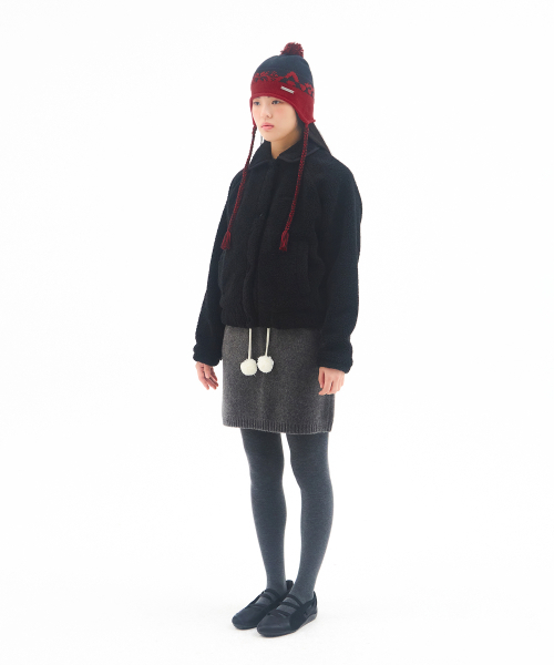 AMESWORLDWIDE(アメスワールドワイド)の「KNIT MINI SKIRT CHARCOAL(スカート・レディース・その他・FREE)」の3枚目の写真