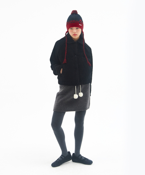 AMESWORLDWIDE(アメスワールドワイド)の「KNIT MINI SKIRT CHARCOAL(スカート・レディース・その他・FREE)」の4枚目の写真