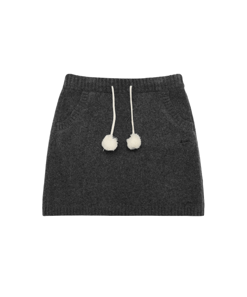 AMESWORLDWIDE(アメスワールドワイド)の「KNIT MINI SKIRT CHARCOAL(スカート・レディース・その他・FREE)」の6枚目の写真