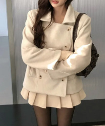 VIVID LADY（ビビッドレディー）の「ショート丈 テーラードコート（ピーコート）」