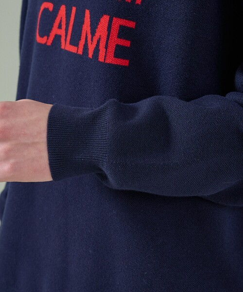 ABAHOUSE(アバハウス)の「【2026NEW】ジャガードロゴニット プルオーバー / オーバーサイズ / LE TRIO ABAHOUSE(ニット/セーター・メンズ・ネイビー/ベージュ/グリーン・48/46)」の9枚目の写真