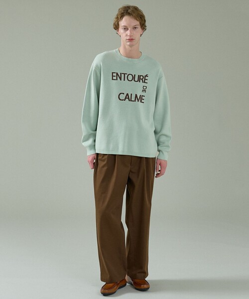 ABAHOUSE(アバハウス)の「【2026NEW】ジャガードロゴニット プルオーバー / オーバーサイズ / LE TRIO ABAHOUSE(ニット/セーター・メンズ・ネイビー/ベージュ/グリーン・48/46)」の17枚目の写真