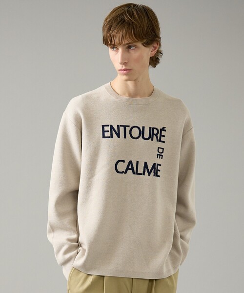 ABAHOUSE(アバハウス)の「【2026NEW】ジャガードロゴニット プルオーバー / オーバーサイズ / LE TRIO ABAHOUSE(ニット/セーター・メンズ・ネイビー/ベージュ/グリーン・48/46)」の19枚目の写真