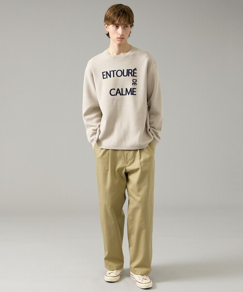 ABAHOUSE(アバハウス)の「【2026NEW】ジャガードロゴニット プルオーバー / オーバーサイズ / LE TRIO ABAHOUSE(ニット/セーター・メンズ・ネイビー/ベージュ/グリーン・48/46)」の20枚目の写真