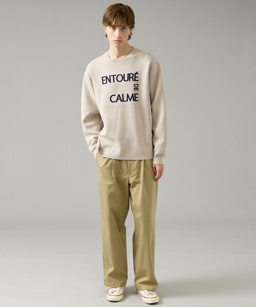 ABAHOUSE(アバハウス)の「【2026NEW】ジャガードロゴニット プルオーバー / オーバーサイズ / LE TRIO ABAHOUSE(ニット/セーター・メンズ・ネイビー/ベージュ/グリーン・48/46)」の21枚目の写真