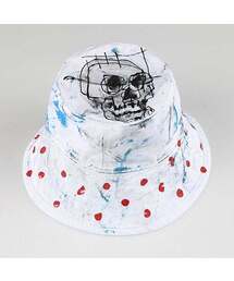 THE MADNESS（ザ マッドネス）の「HAND MADE WORK DOT SKULL HAT_WH（ハット）」