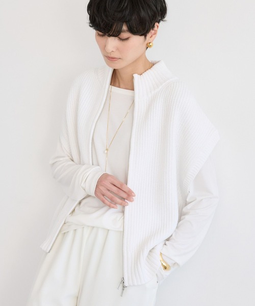 BARNYARDSTORM（バンヤードストーム）の「BARNYARDSTORM / アゼアミZIPハルベスト / ハンドウォッシャブル（ベスト・レディース・グレー/ベージュ/ホワイト・FREE）」の20枚目の写真