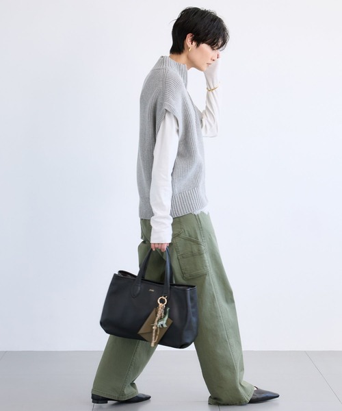 BARNYARDSTORM（バンヤードストーム）の「BARNYARDSTORM / アゼアミZIPハルベスト / ハンドウォッシャブル（ベスト・レディース・グレー/ベージュ/ホワイト・FREE）」の21枚目の写真