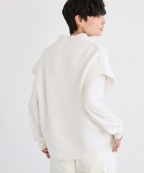 BARNYARDSTORM（バンヤードストーム）の「BARNYARDSTORM / アゼアミZIPハルベスト / ハンドウォッシャブル（ベスト・レディース・グレー/ベージュ/ホワイト・FREE）」の18枚目の写真