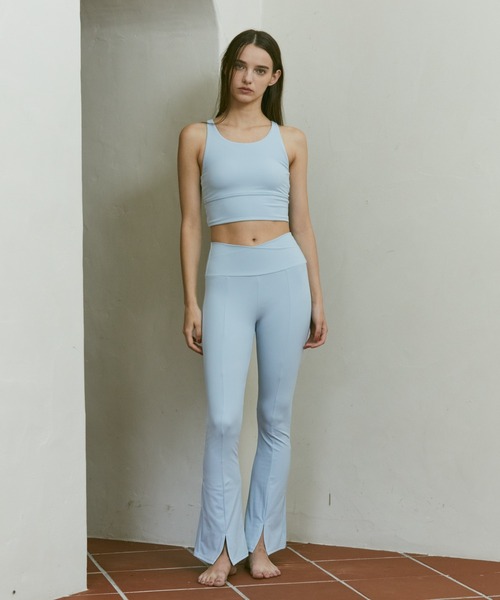 Julier Yoga and Relax(ジュリエヨガアンドリラックス)の「Julier YOGA FITフレアレギンス(レギンス/スパッツ・レディース・グレー/ブルー/ブラック・1/0)」の22枚目の写真