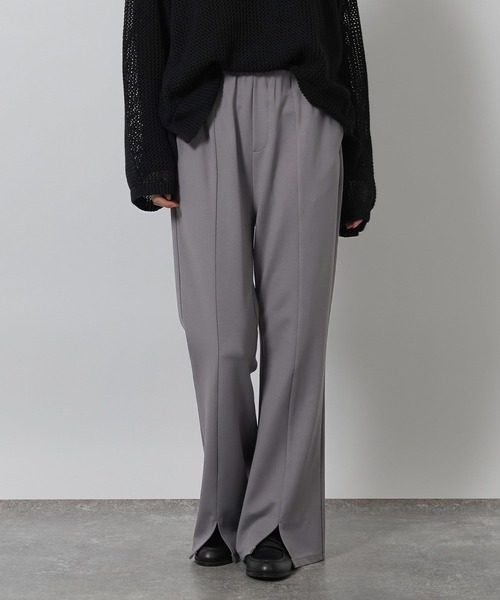 LAKOLE（ラコレ）の「カットフレアパンツ / 643730（その他パンツ・レディース・ブラウン/ブラック/アイボリー/グレー・LARGE/MEDIUM）」の3枚目の写真