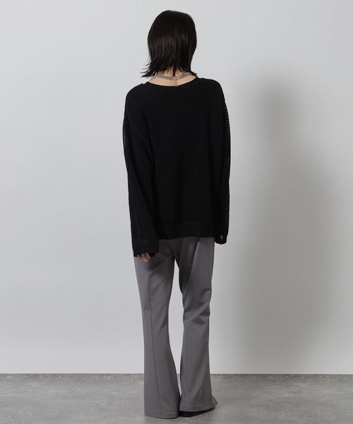 LAKOLE（ラコレ）の「カットフレアパンツ / 643730（その他パンツ・レディース・ブラウン/ブラック/アイボリー/グレー・LARGE/MEDIUM）」の19枚目の写真