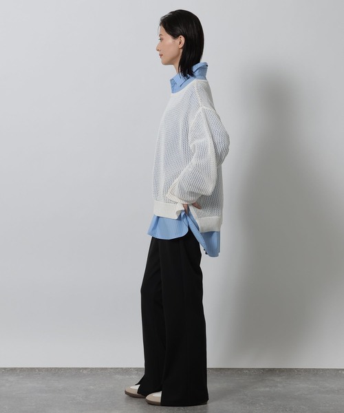 LAKOLE（ラコレ）の「カットフレアパンツ / 643730（その他パンツ・レディース・ブラウン/ブラック/アイボリー/グレー・LARGE/MEDIUM）」の12枚目の写真