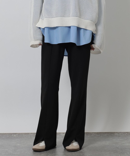 LAKOLE（ラコレ）の「カットフレアパンツ / 643730（その他パンツ・レディース・ブラウン/ブラック/アイボリー/グレー・LARGE/MEDIUM）」の14枚目の写真