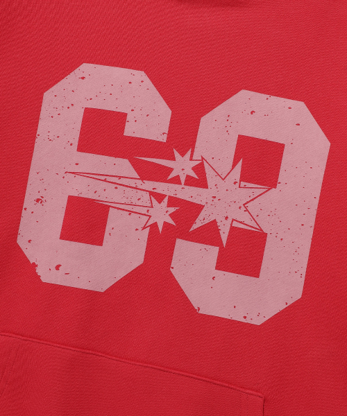 NICE GHOST CLUB(ナイスゴーストクラブ)の「ANGEL NUMBER 69 HOODIE_RED(NG2EFUM411A)(パーカー・レディース・レッド・L/S/M)」の4枚目の写真