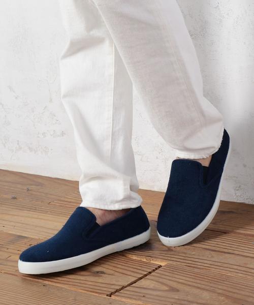 green label relaxing（グリーンレーベルリラクシング）の「【WEB限定】[フランチェスコ] BC★★FRANCESCO PILE スリッポン（スリッポン・メンズ・ホワイト/ブラック/ネイビー・43/42/41/40）」の15枚目の写真