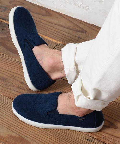 green label relaxing（グリーンレーベルリラクシング）の「【WEB限定】[フランチェスコ] BC★★FRANCESCO PILE スリッポン（スリッポン・メンズ・ホワイト/ブラック/ネイビー・43/42/41/40）」の5枚目の写真