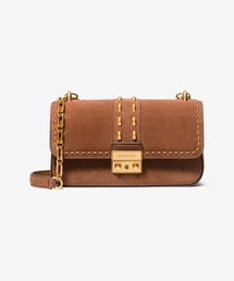 TRIBECA スタッズ スエード コンバーチブル チェーン ショルダー スモール