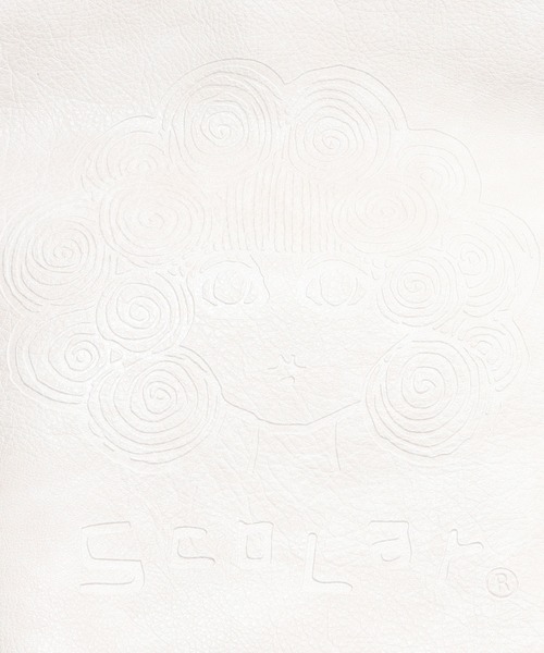 ScoLar（スカラー）の「661430：スカラーちゃん型押し合皮ショルダーバッグ（ショルダーバッグ・レディース・キャメル/ブラウン/アイボリー/ブラック・FREE）」の6枚目の写真