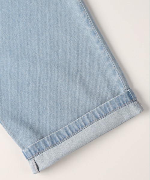 BACK NUMBER(バックナンバー)の「【BACK NUMBER】デニムワイドスラックス (ウォッシュ加工/タックパンツ/オンオフ兼用)(デニムパンツ・メンズ・ライトインディゴブルー/ダークインディゴブルー/ブラック・S/M/L/XL)」の20枚目の写真