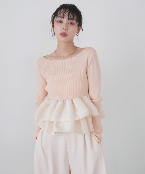 2017❇︎ルネ美品❇︎フリルニット 34 シャイニーフリルニット（ニット/セーター）｜LIAN（リアン）の
