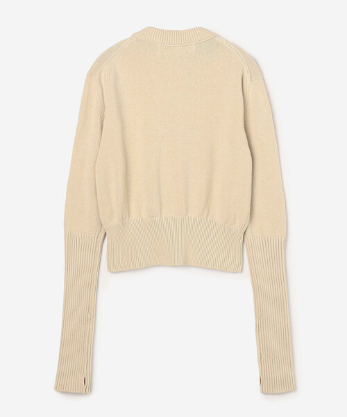 THE SHINZONE(ザ シンゾーン)の「THE SHINZONE | COTTON LONG RIB CARDIGAN WOMEN(カーディガン/ボレロ・レディース・レッド/ホワイト系その他/ブラック・F)」の9枚目の写真