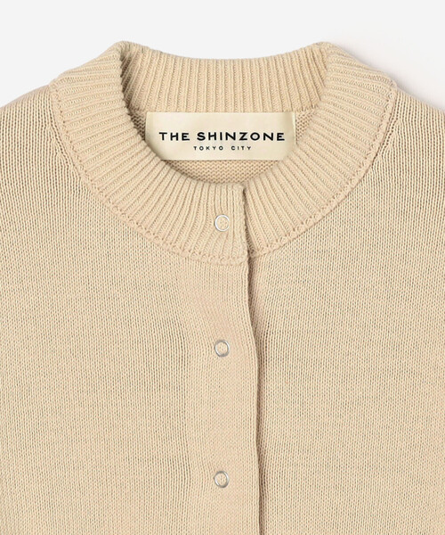 THE SHINZONE(ザ シンゾーン)の「THE SHINZONE | COTTON LONG RIB CARDIGAN WOMEN(カーディガン/ボレロ・レディース・レッド/ホワイト系その他/ブラック・F)」の10枚目の写真
