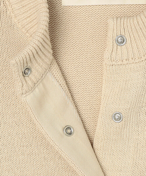 THE SHINZONE(ザ シンゾーン)の「THE SHINZONE | COTTON LONG RIB CARDIGAN WOMEN(カーディガン/ボレロ・レディース・レッド/ホワイト系その他/ブラック・F)」の14枚目の写真