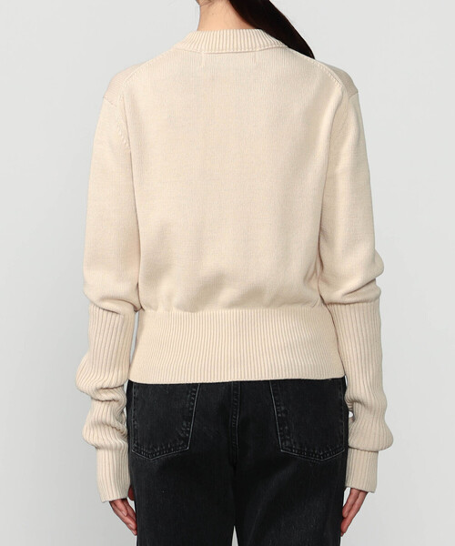 THE SHINZONE(ザ シンゾーン)の「THE SHINZONE | COTTON LONG RIB CARDIGAN WOMEN(カーディガン/ボレロ・レディース・レッド/ホワイト系その他/ブラック・F)」の17枚目の写真