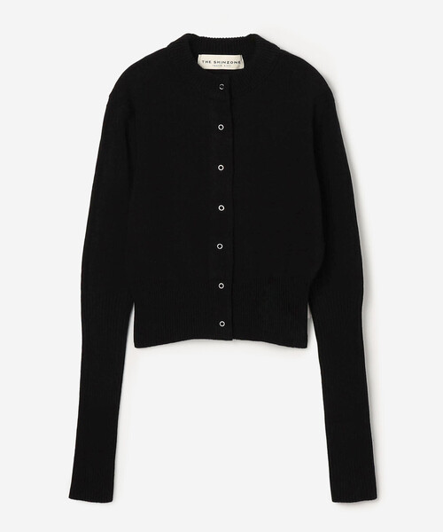 THE SHINZONE(ザ シンゾーン)の「THE SHINZONE | COTTON LONG RIB CARDIGAN WOMEN(カーディガン/ボレロ・レディース・レッド/ホワイト系その他/ブラック・F)」の18枚目の写真