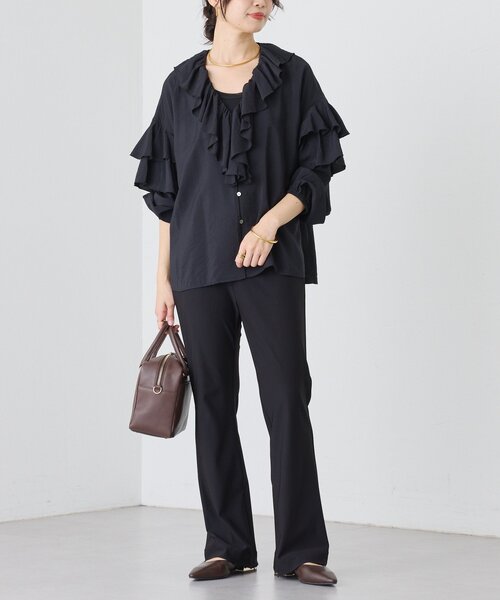 RIVE DROITE(リヴドロワ)の「【美脚シルエット】ZIPスリムパンツ(その他パンツ・レディース・ブラック・38/36)」の7枚目の写真