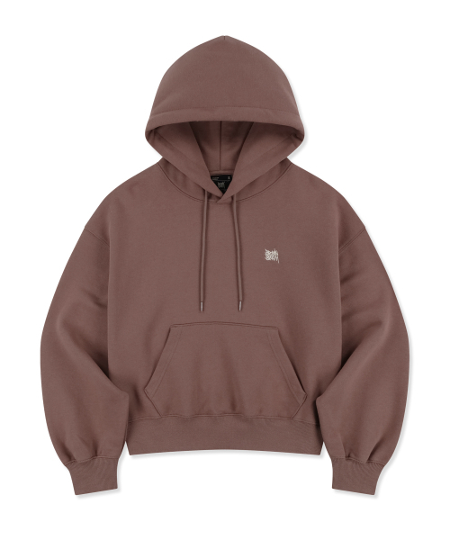 BROWNBREATH（ブラウンブレス）の「W TAG CROP HOODIE - DARK PINK（パーカー・レディース・その他・SMALL/MEDIUM）」の2枚目の写真