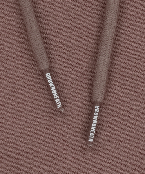 BROWNBREATH（ブラウンブレス）の「W TAG CROP HOODIE - DARK PINK（パーカー・レディース・その他・SMALL/MEDIUM）」の4枚目の写真
