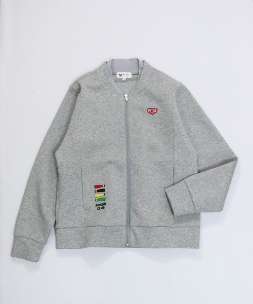Picone CLUB(ピッコーネクラブ)の「ポイント刺繍ダンボールブルゾン(ブルゾン・レディース・ブラック/ホワイト/ライトブルー/ライトグレー・9号/11号/13号)」の3枚目の写真
