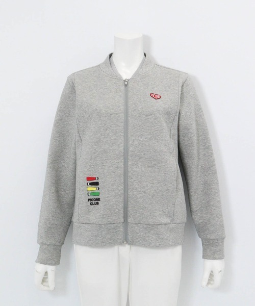 Picone CLUB(ピッコーネクラブ)の「ポイント刺繍ダンボールブルゾン(ブルゾン・レディース・ブラック/ホワイト/ライトブルー/ライトグレー・9号/11号/13号)」の8枚目の写真