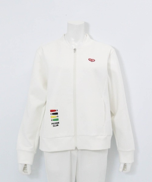 Picone CLUB(ピッコーネクラブ)の「ポイント刺繍ダンボールブルゾン(ブルゾン・レディース・ブラック/ホワイト/ライトブルー/ライトグレー・9号/11号/13号)」の10枚目の写真
