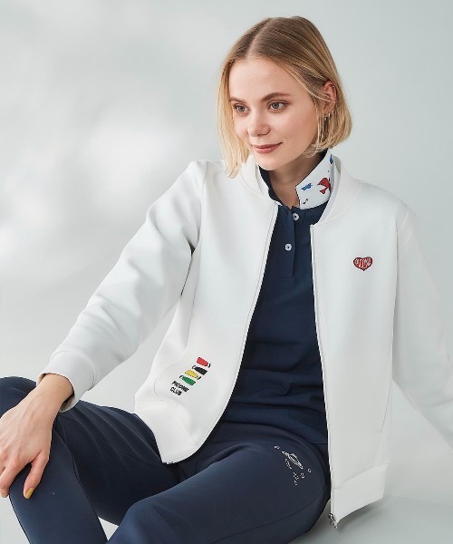 Picone CLUB(ピッコーネクラブ)の「ポイント刺繍ダンボールブルゾン(ブルゾン・レディース・ブラック/ホワイト/ライトブルー/ライトグレー・9号/11号/13号)」の18枚目の写真