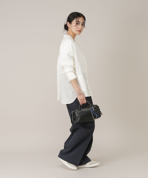 GLOBAL WORK（グローバルワーク）の「ワイドチノパンツ/650200（チノパンツ・レディース・ホワイト系その他3/ライトベージュ/ネイビー・LARGE/MEDIUM）」の20枚目の写真