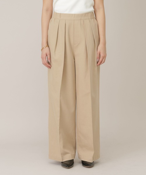 GLOBAL WORK（グローバルワーク）の「ワイドチノパンツ/650200（チノパンツ・レディース・ホワイト系その他3/ライトベージュ/ネイビー・LARGE/MEDIUM）」の22枚目の写真