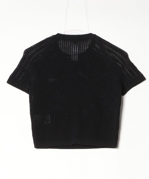 adidas（アディダス）の「ニット クロシェ カリ ティー / アディダスオリジナルス adidas Originals（Tシャツ/カットソー・レディース・ブラック/ホワイト・X-SMALL/X-LARGE/SMALL/MEDIUM/LARGE/XX-LARGE）」の5枚目の写真