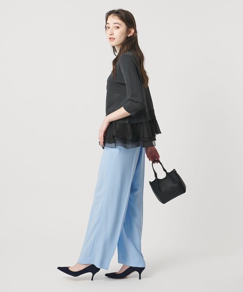 UNITED ARROWS（ユナイテッドアローズ）の「レディー ポロニット（カーディガン/ボレロ・レディース・ブラック/ネイビー/ダークグレー・FREE）」の7枚目の写真