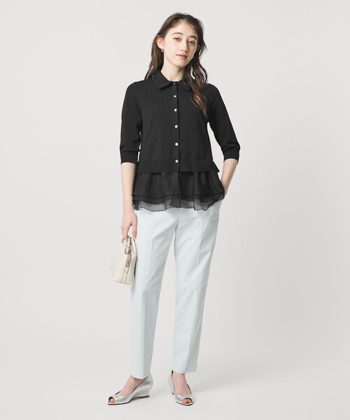 UNITED ARROWS（ユナイテッドアローズ）の「レディー ポロニット（カーディガン/ボレロ・レディース・ブラック/ネイビー/ダークグレー・FREE）」の11枚目の写真